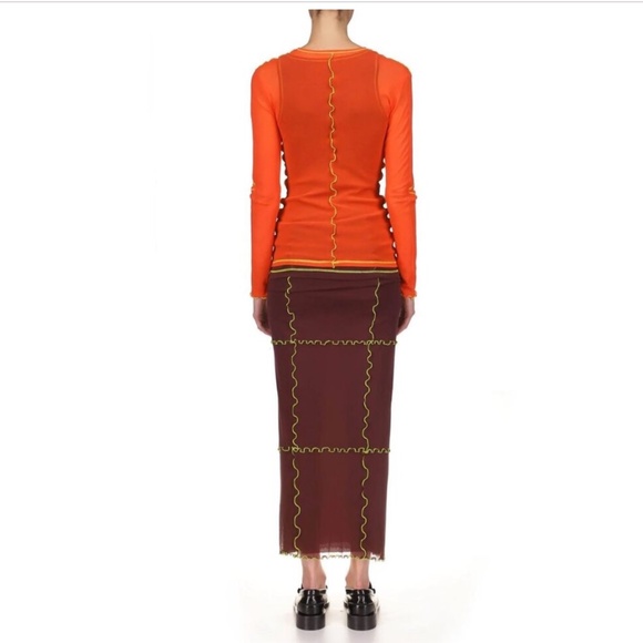 Marina moscone foldover tubino mesh skirt - Picture 2 of 9